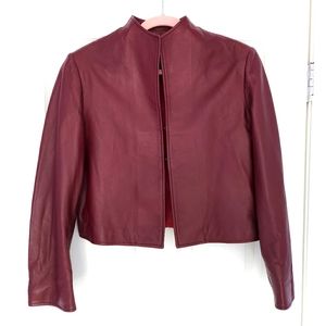 Geronimo Italian waist length faux leather jacket